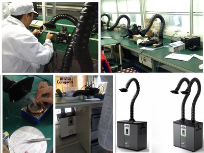 深圳工廠烙鐵吸煙機_過濾設備/風機/鍋爐/換熱_過濾設備_空氣過濾器_產品庫_中國環保在線